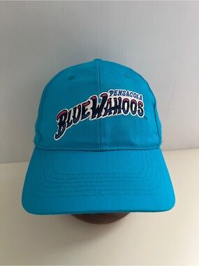 Pensacola Blue Wahoos MiLB Baseball Cap Hat APC Blue Adjustable Strapback